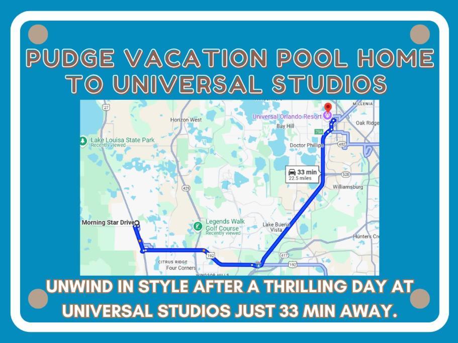 Pudge Vacation Poolspa Home Near Disney Orlando Eksteriør bilde